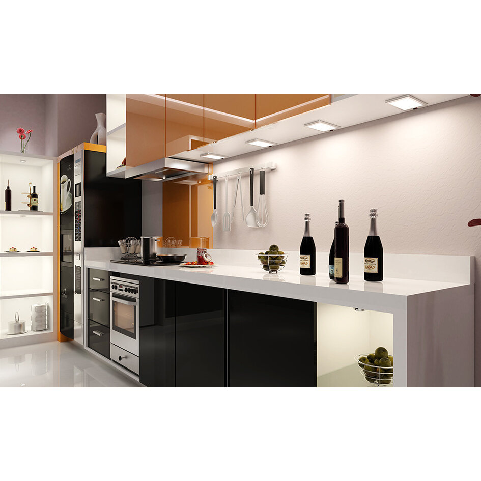 Éclairage d'armoire en saillie Apollo avec grande LED, capteur inclus