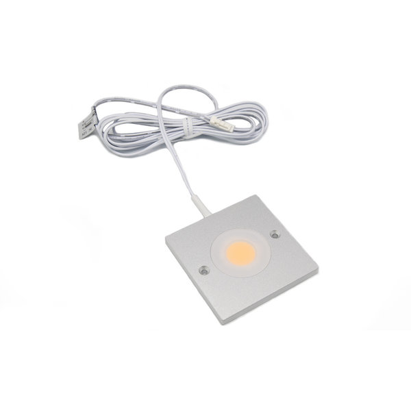 Spot en saillie LED Alina ultra-plat d'éclairage de meuble - gris argenté