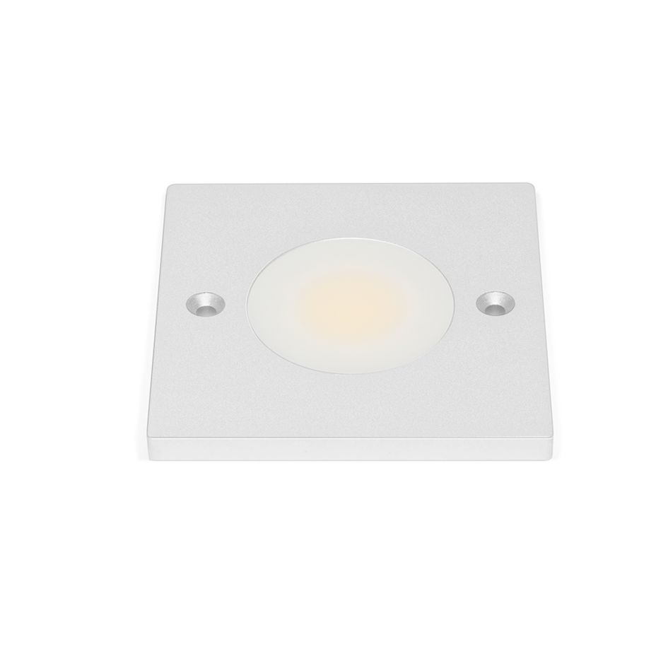 Spot en saillie LED Alina ultra-plat d'éclairage de meuble - gris argenté