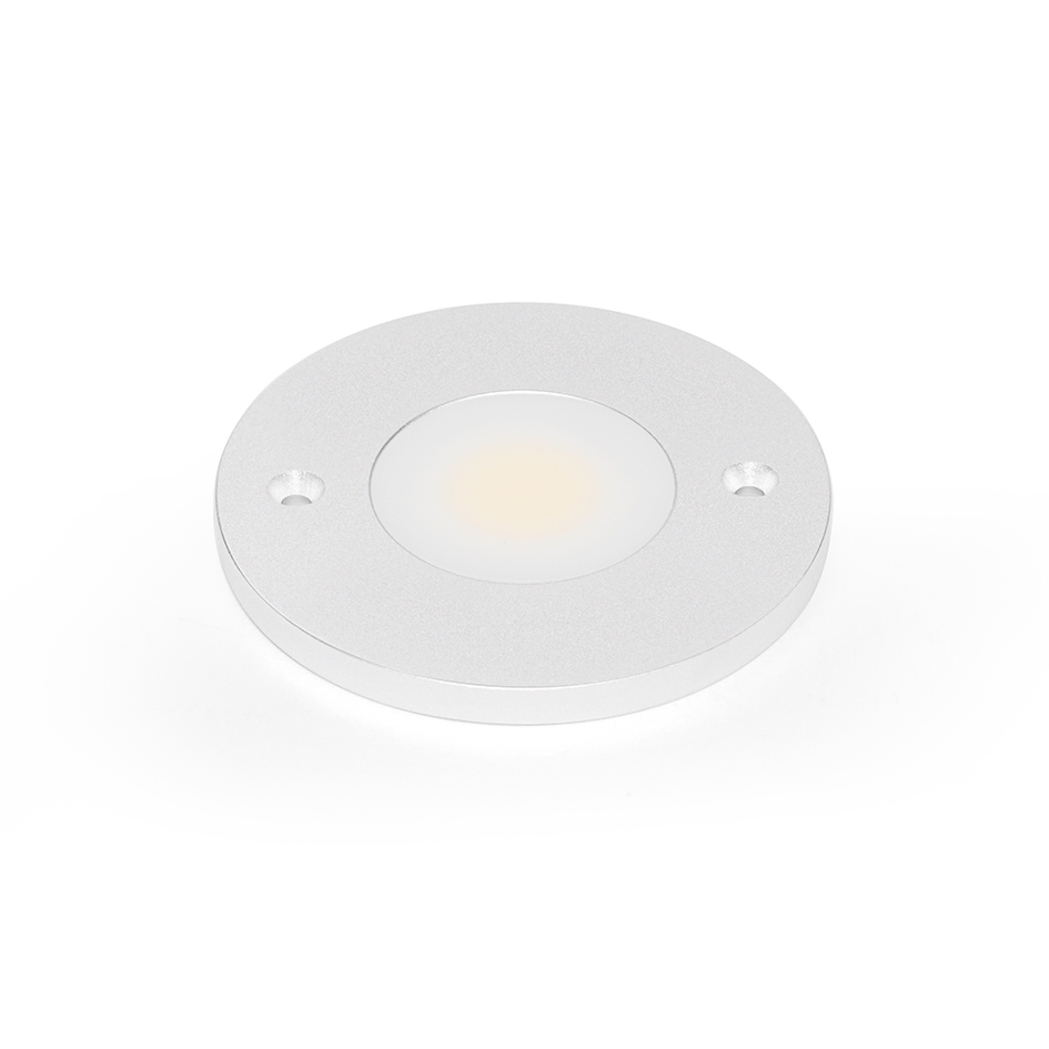 Spot en saillie LED Kaya ultra-plat d'éclairage de meuble - gris argenté
