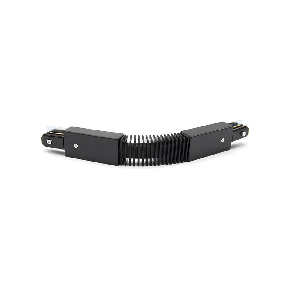 Connecteur flexible pour rail monophasé, noir