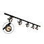 Kit rail monophasé de 1,5 mètre et spots Skaly, noir