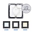 Spot encastrable LED carré 6W à température de couleur réglable - 120 x 120 mm noir