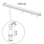 Kit rail monophasé de 1,5 mètre et spots Jax, noir