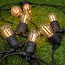 Guirlande solaire 10 mètres 20 lampes à double filament , panneau 10W