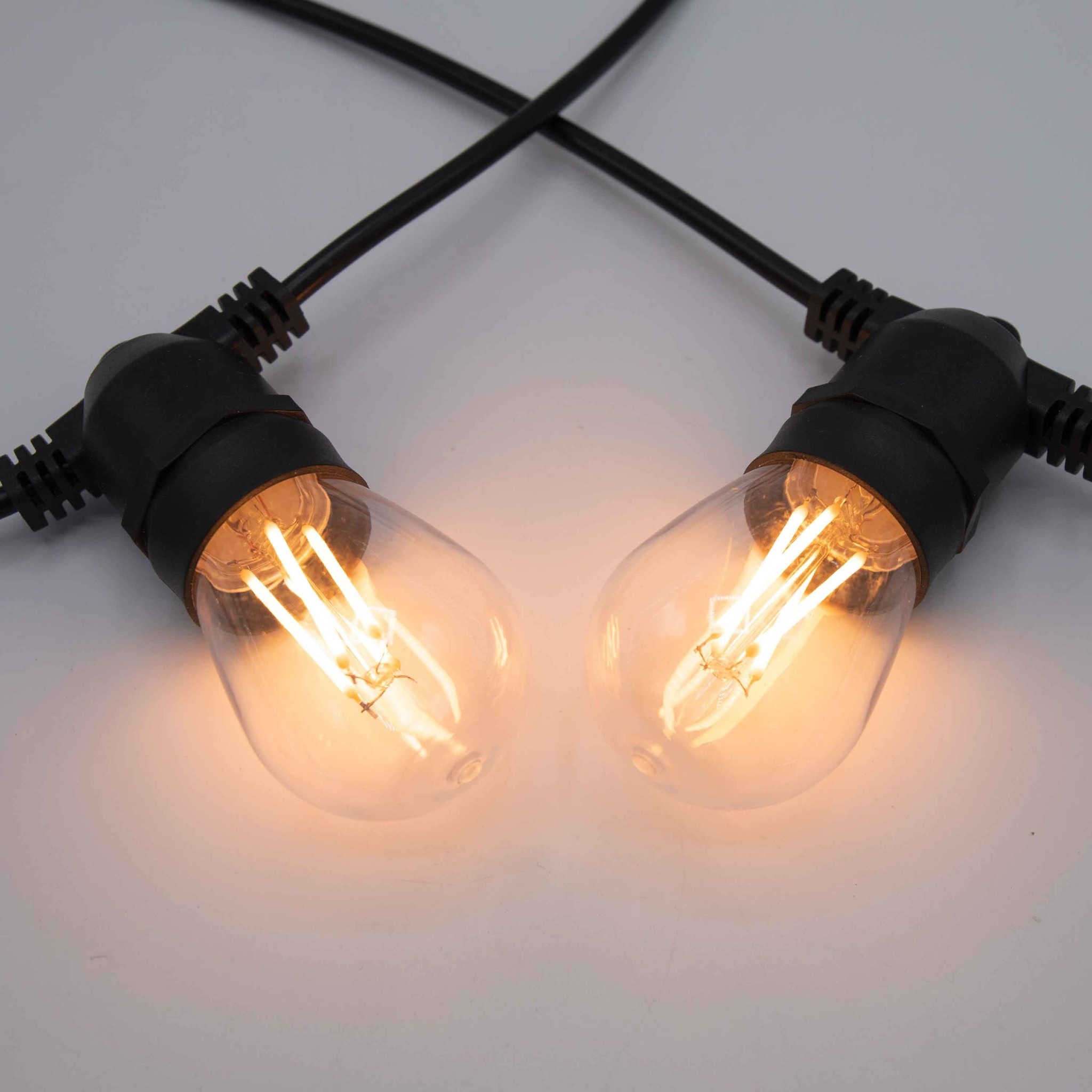 Lampe Solaire Guirlande Lampe D'Extérieur Edison 10x Ampoules LED