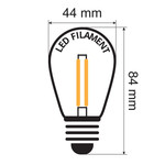 Kit guirlande avec ampoules  à double filament, dimmable