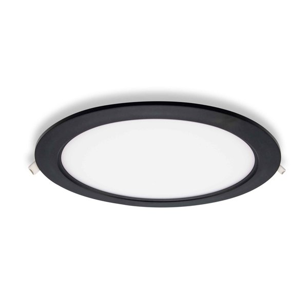 Spot encastrable LED rond 18W à température de couleur réglable - Ø225mm noir