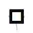 Spot encastrable LED carré 6W à température de couleur réglable - 120 x 120 mm noir