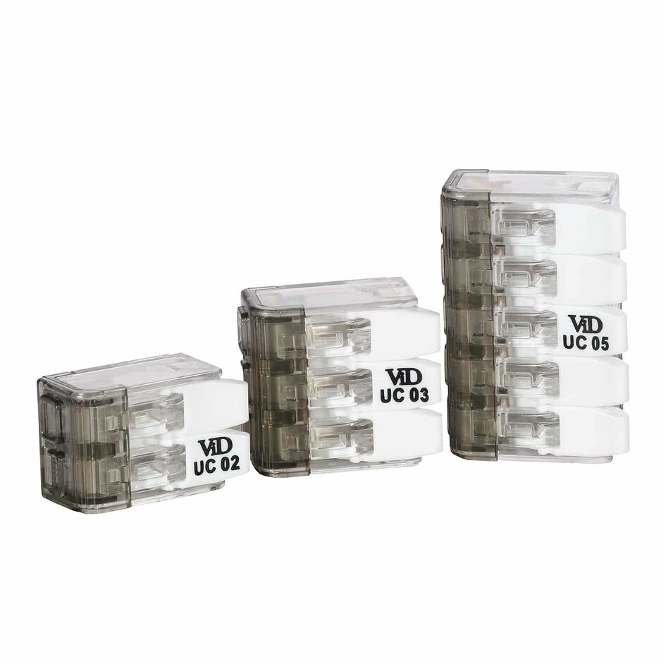 Borne de soudure universelle pour 3 fils de 0,2 à 0,4 mm².