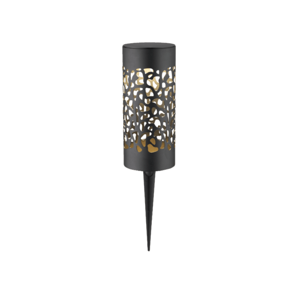 Spot solaire de jardin design noir - Aurora