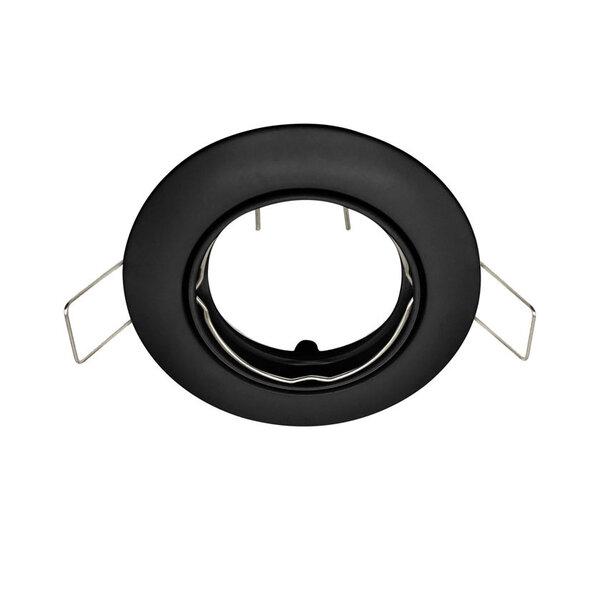 Spot encastré moderne rond inclinable noir - Fox Spot encastré moderne rond inclinable noir - Fox