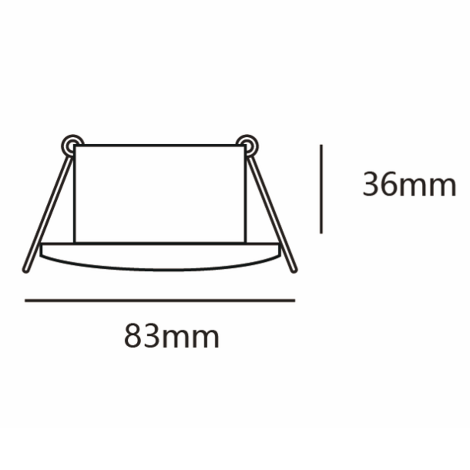 Spot encastré moderne argent IP44 - Rex