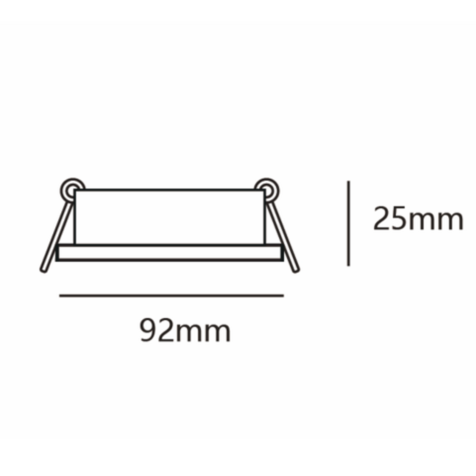 Spot encastré moderne inclinable noir - Neo
