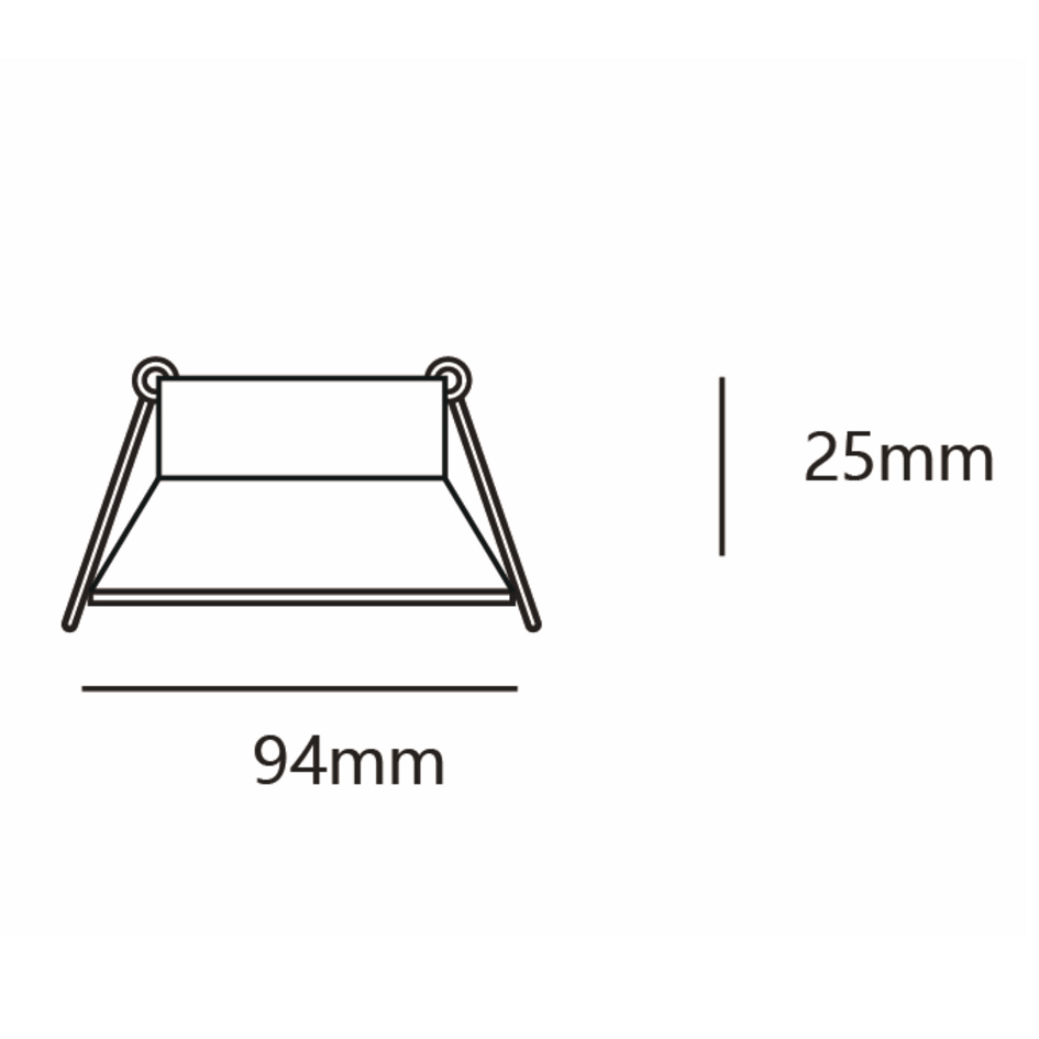 Spot encastré inclinable rond noir - Rae