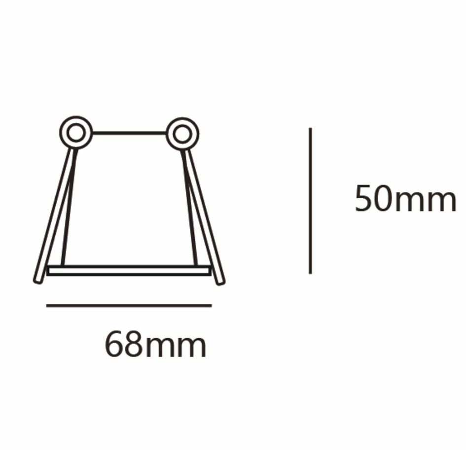 Spot encastrable noir avec intérieur doré - Gia