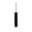 Suspension moderne May noire à intérieur doré