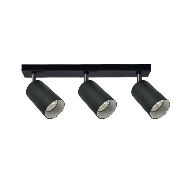 Plafonnier moderne noir mat - Chêne