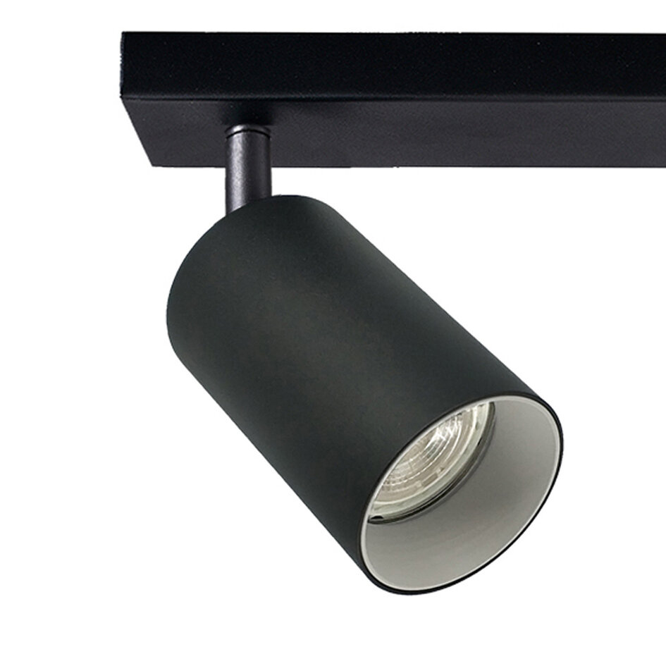 Plafonnier moderne noir mat - Chêne