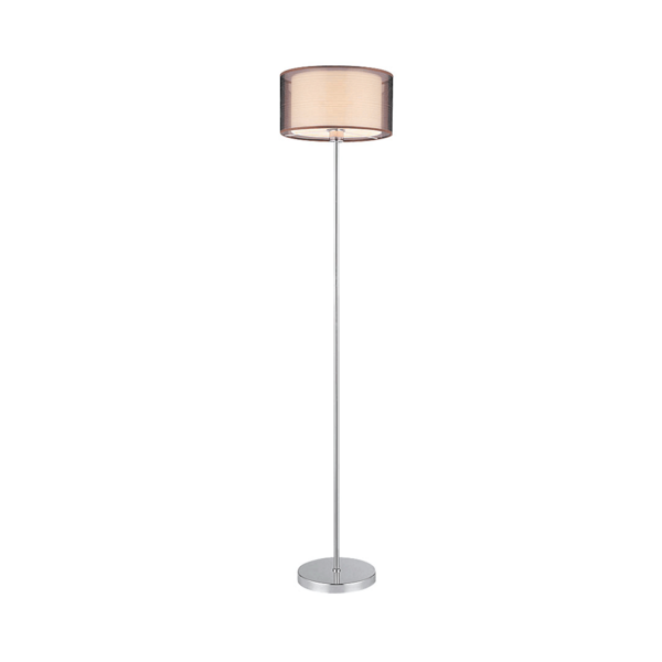 Lampadaire Catalina nickel satiné