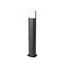 Lampe d'extérieur sur pied Saar noire à LED intégrée