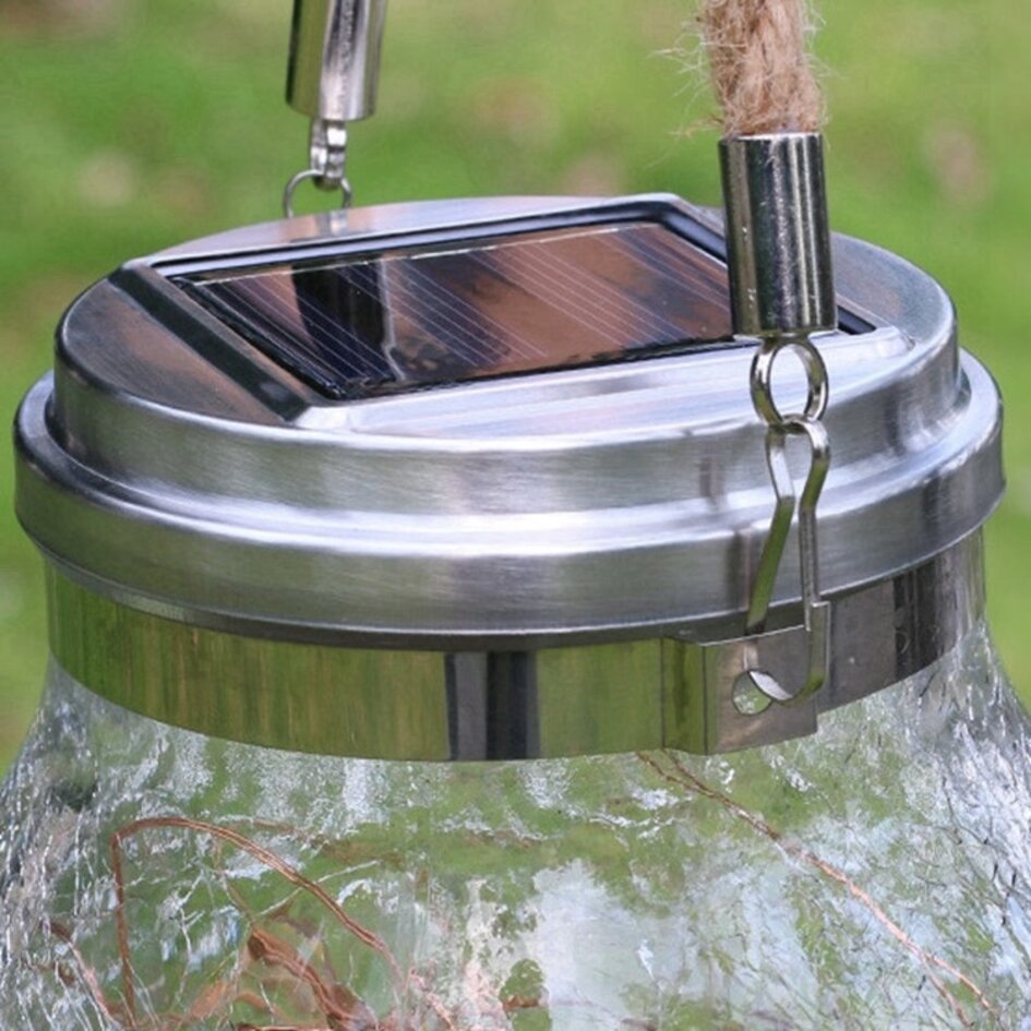 Lampe solaire de table décorative avec anse amovible - Isla