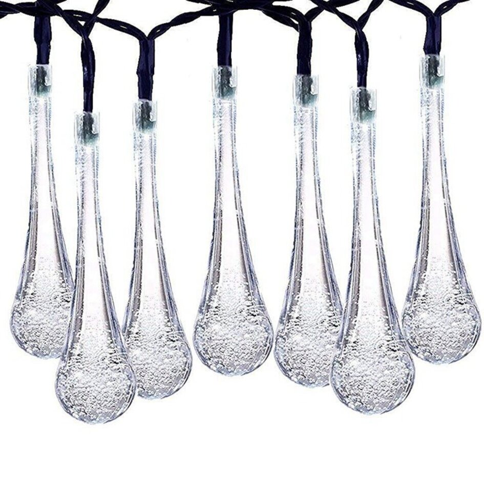 Guirlande lumineuse solaire en forme de goutte Drippy, 12 m, 100 ampoules