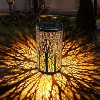 Lampe solaire de table ambiance noire  - Adara