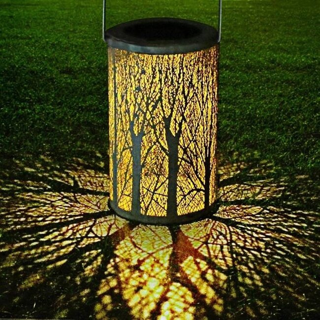 Lampe solaire de table ambiance noire  - Adara