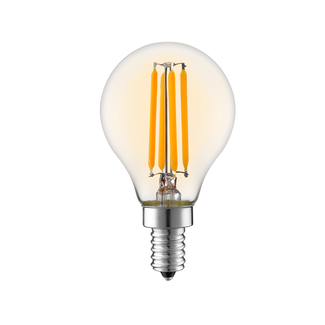 Lampe à filament LED E14 dimmable avec verre ambré | 3.5W 2200K