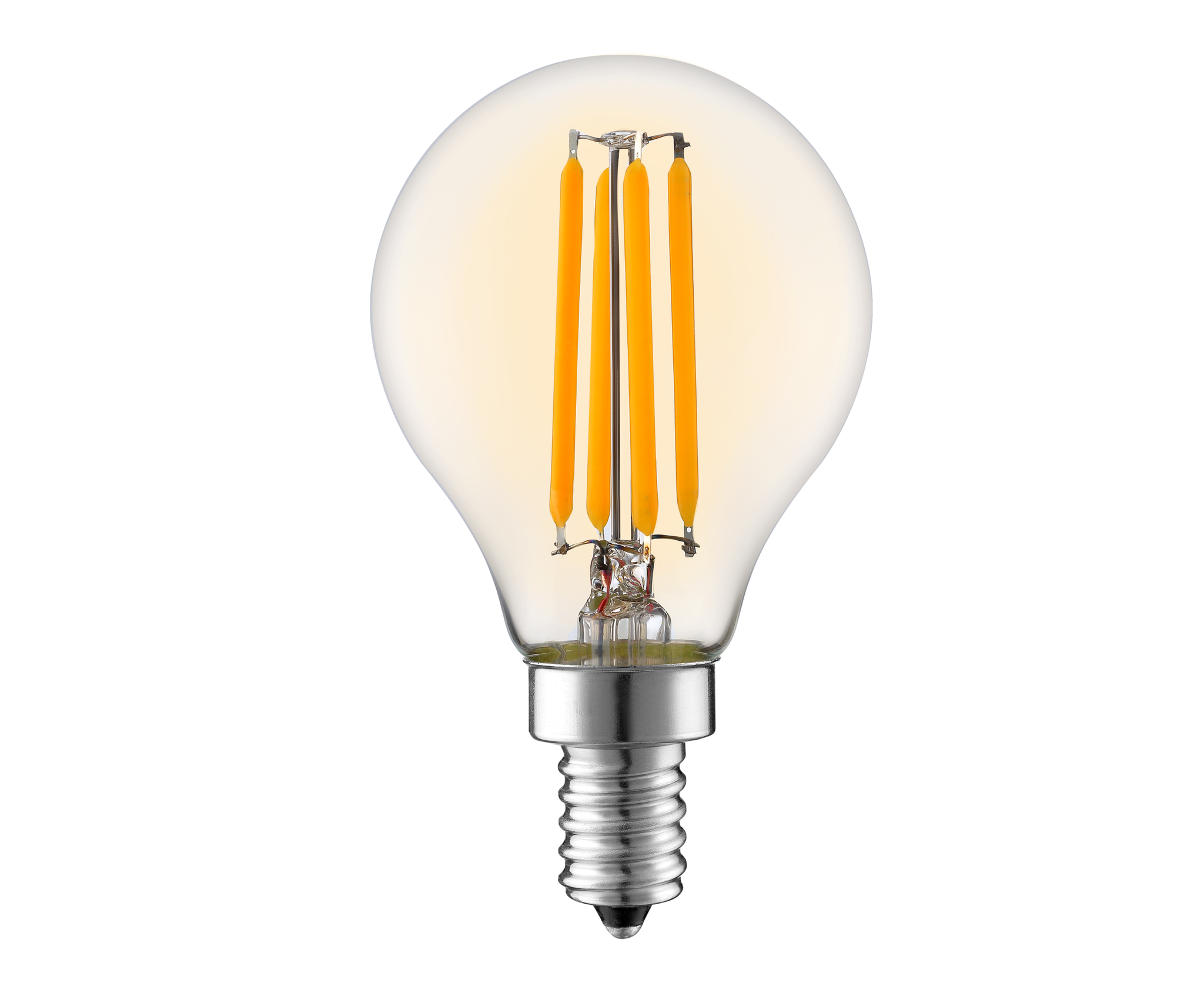 Lampe dimmable LED E14 avec verre ambré