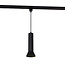 Suspension tube Lenn pour rail monophasé, noir