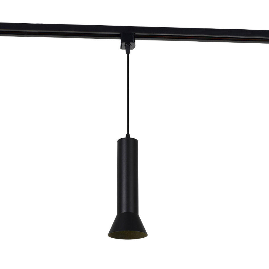 Suspension tube Lenn pour rail monophasé, noir