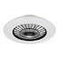 Ventilateur de plafond noir et blanc avec télécommande, application TUYA et RGBWW - Mira