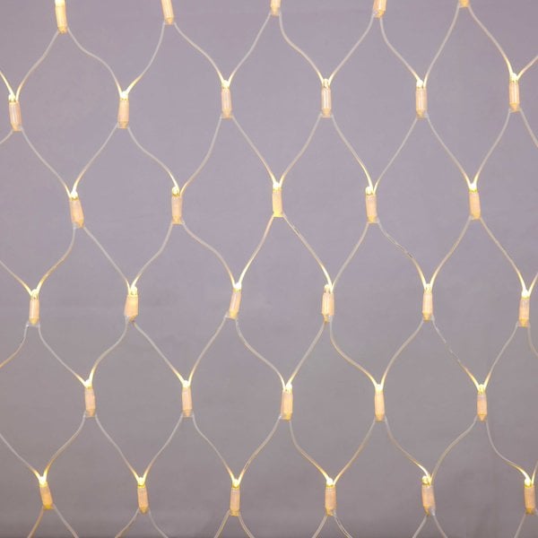 Filet lumineux raccordable blanc | dès 2 m² | 200 LED | blanc chaud | caoutchouc