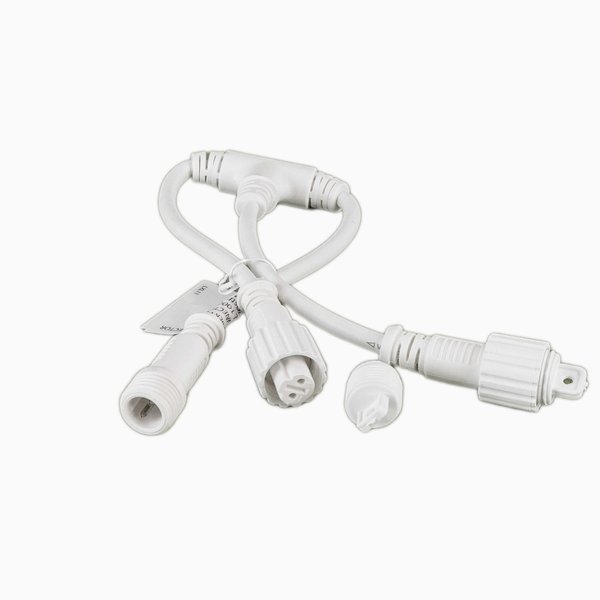 Câble d'alimentation secteur 1,5 m blanc - caoutchouc