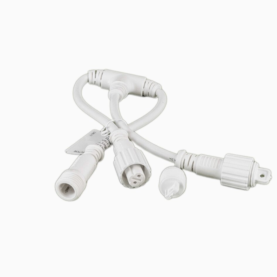 Câble d'alimentation secteur 1,5 m blanc - caoutchouc