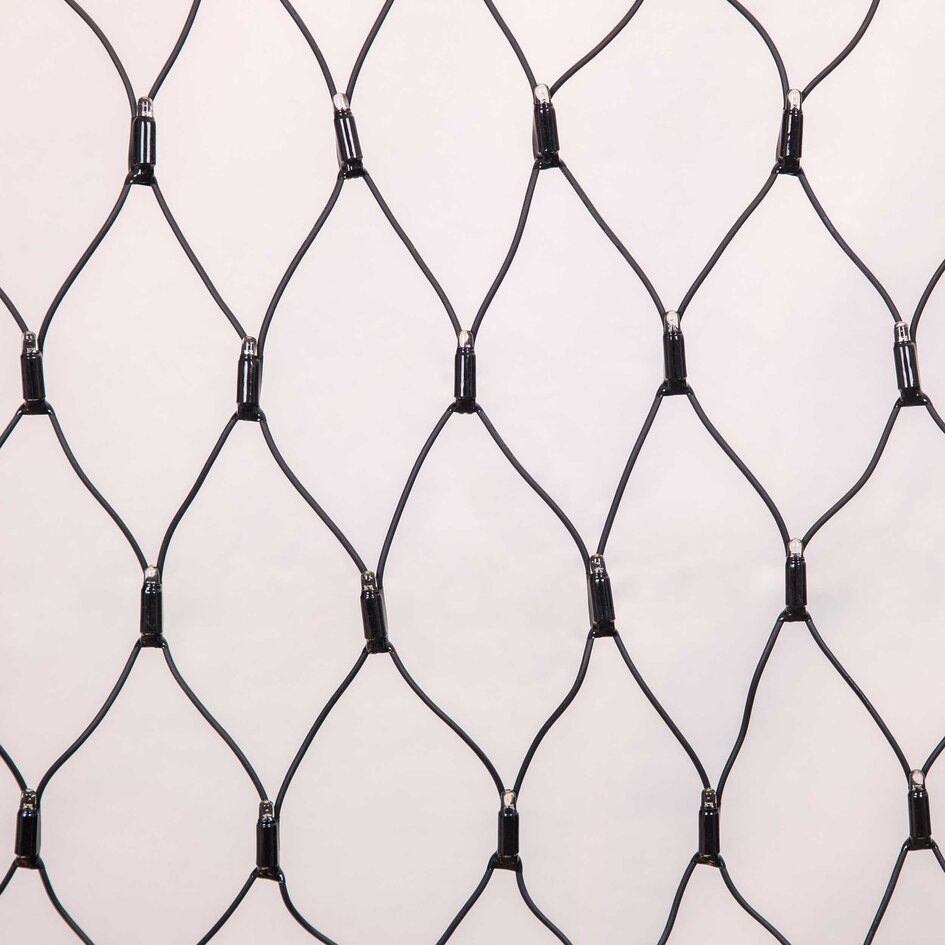 Filet lumineux raccordable | dès 2 m² | 200 LED | blanc chaud | caoutchouc