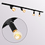 Kit rail monophasé de 1,5 mètre et spots Jax, noir