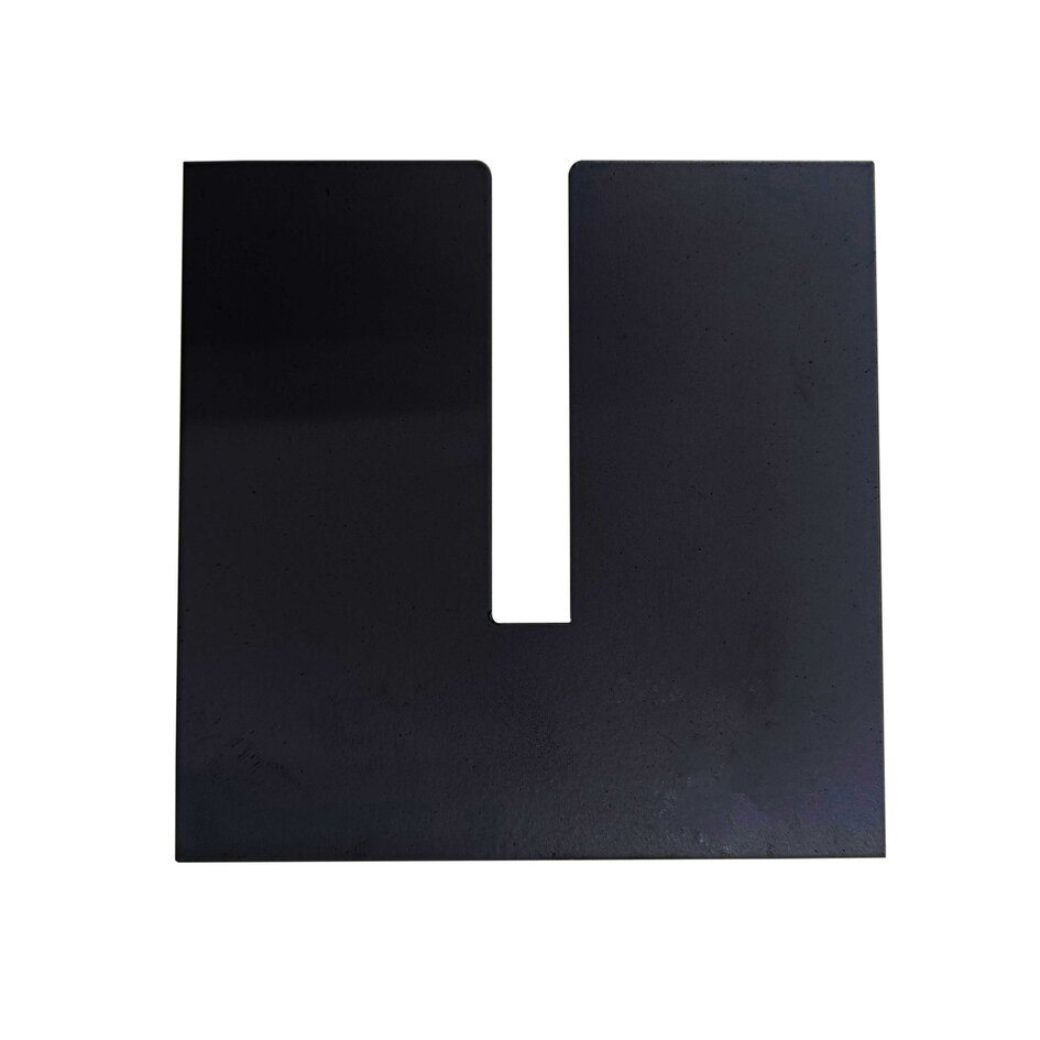 Plaque de recouvrement pour système de rails monophasé - noire