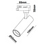 Kit rail monophasé de 3 mètres et spots Juliette, noir