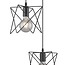 Lampe suspendue industrielle en métal noir 3 lumières - Star