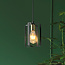 Lampe suspendue industrielle noire avec or - Pisa