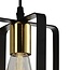Lampe suspendue industrielle noire avec or - Pisa