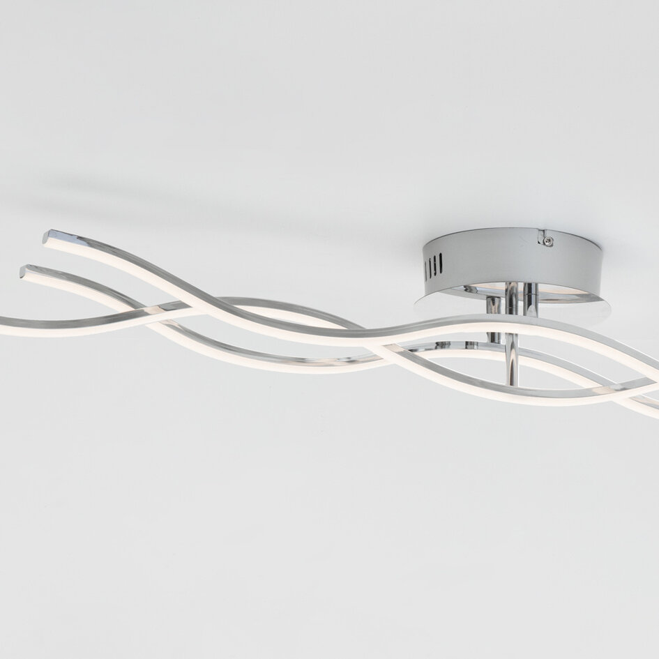 Plafonnier moderne Emma à LED intégrée, variateur à 3 niveaux