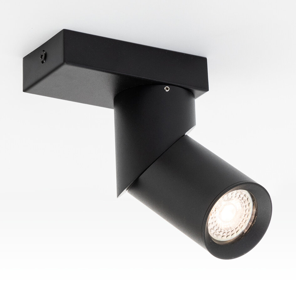 Plafonnier industriel noir - Eve