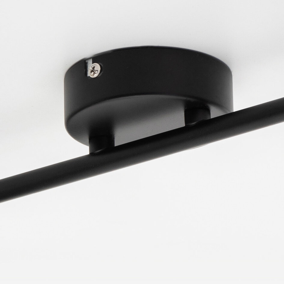 Spot de plafond industriel en verre fumé, 2 lumières - Gesa