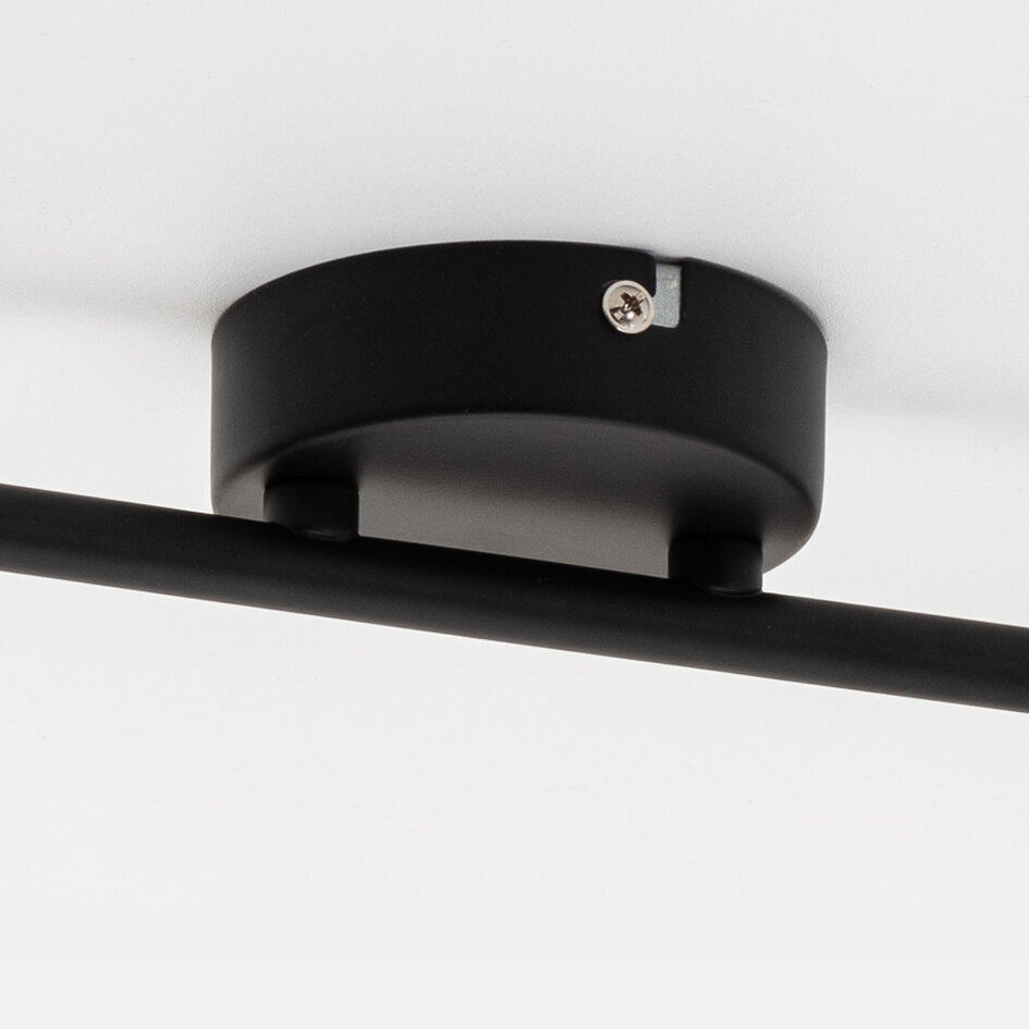 Plafonnier avec verre fumé et effet miroir, 2 lumières - Phoenix