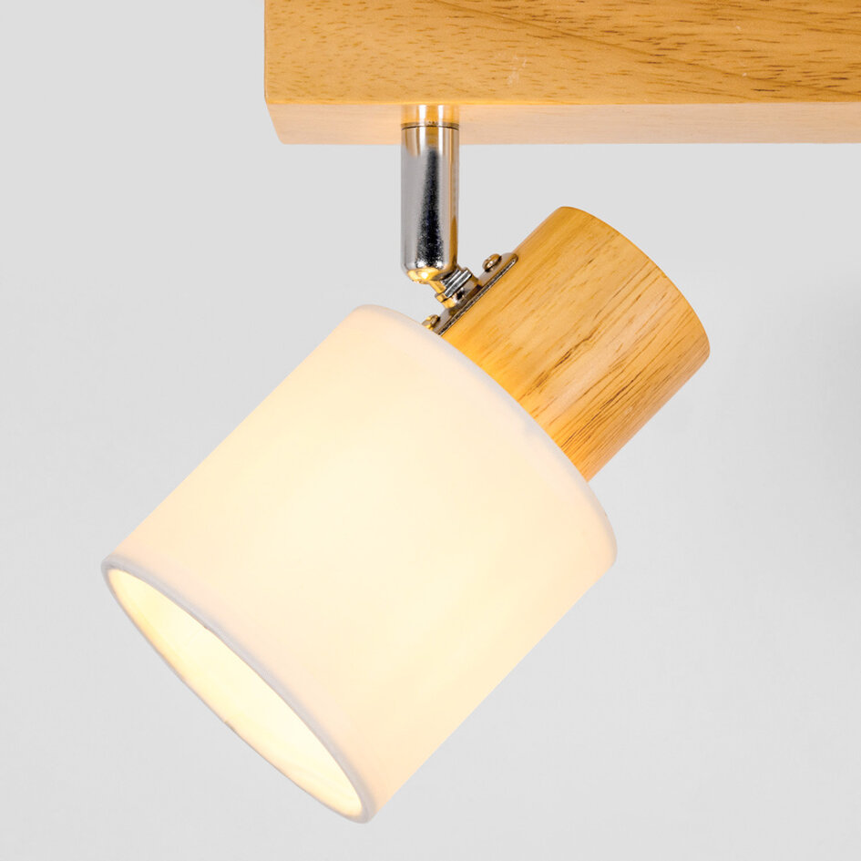 Plafonnier en bois à 3 spots - Victoria