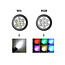 Spot de jardin solaire réglable Zuri RGB et blanc chaud - noir